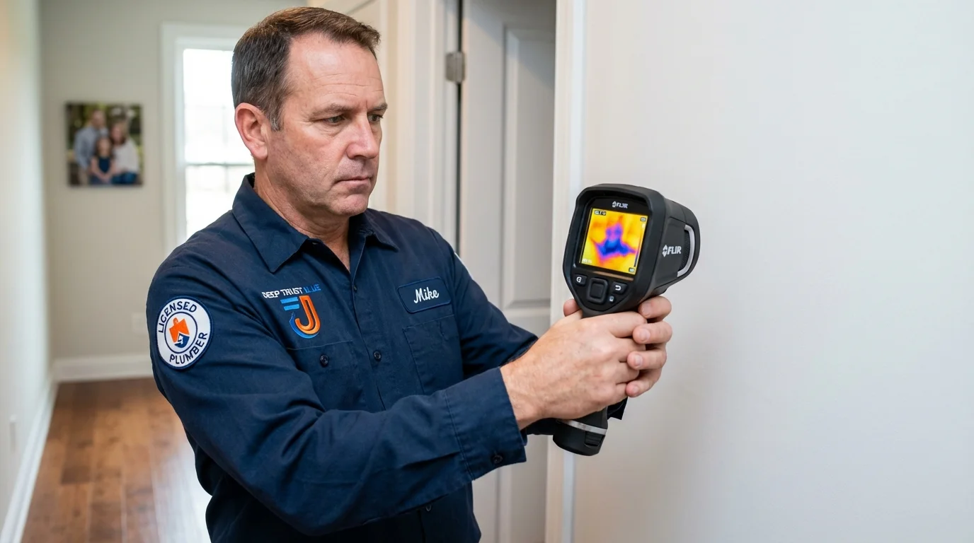 Thermal imaging leak detection by Johns Plumbing LLC in Water Valley